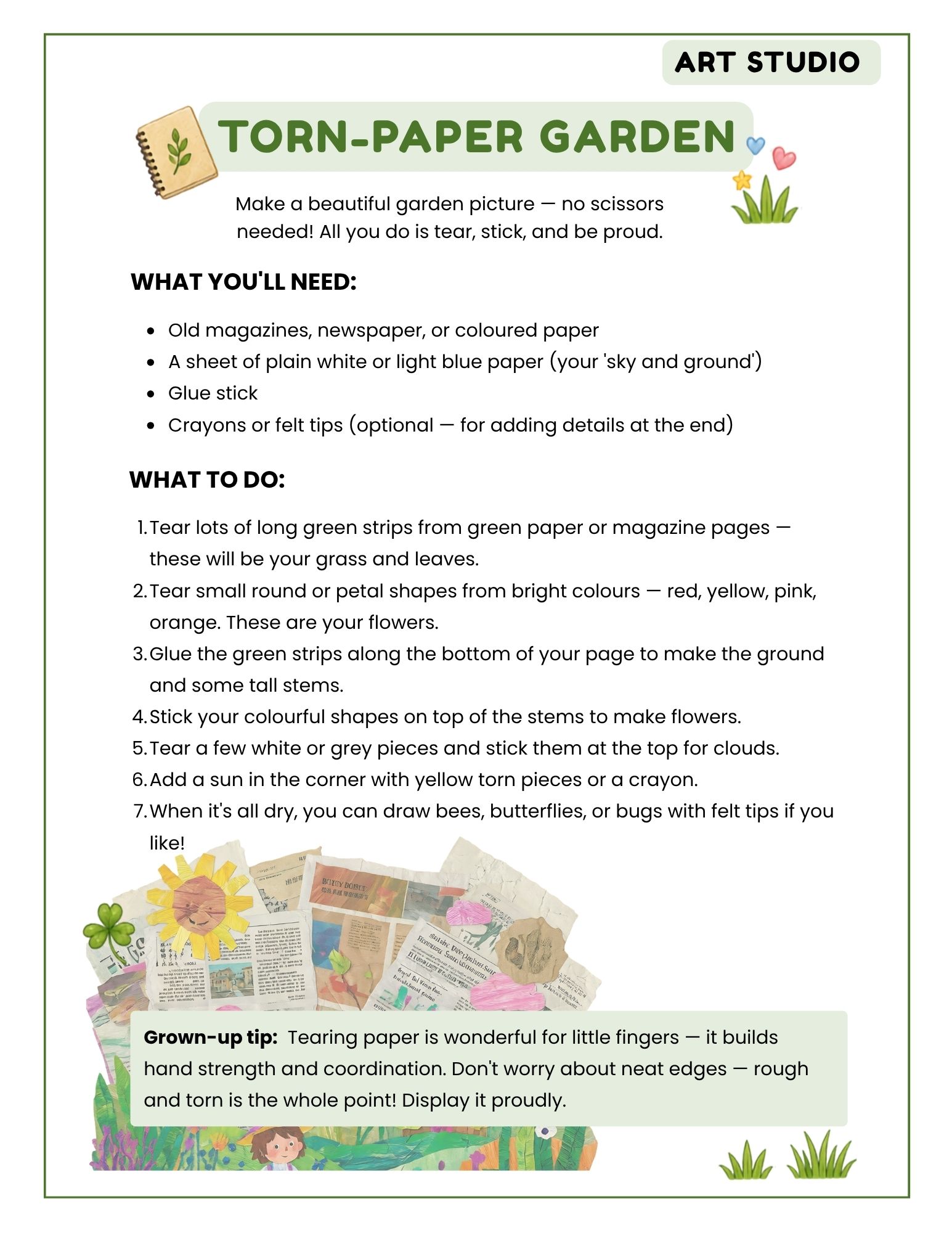 Garden pack page preview