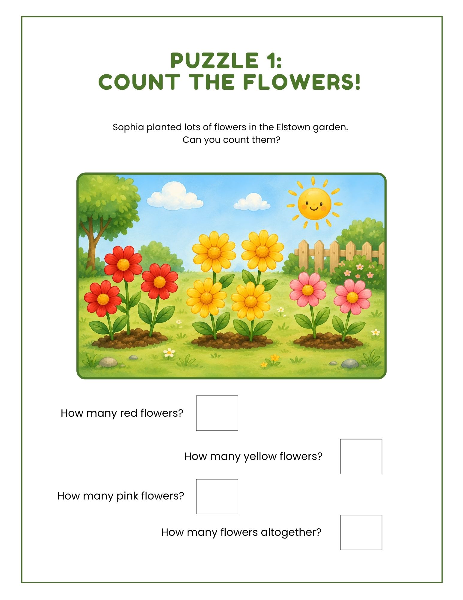 Garden pack page preview
